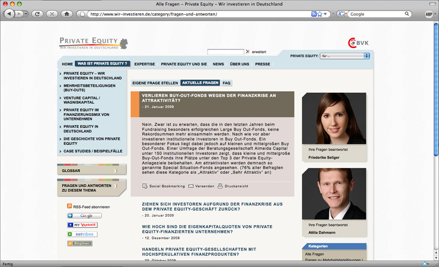 BVK - Private Equity Webportal BVK - Private Equity Webportal