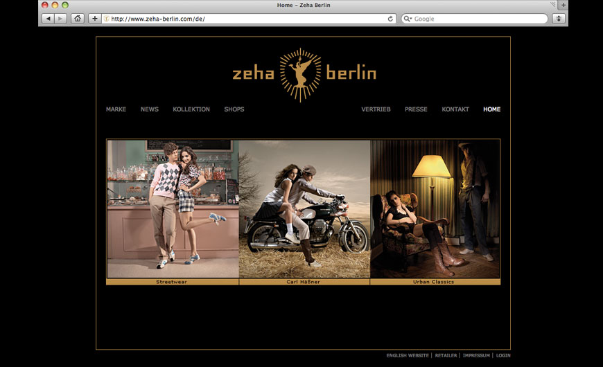 Zeha Berlin Website