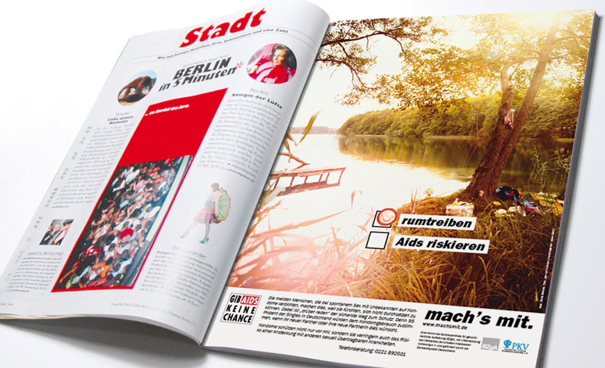 Zielgruppenspezifische Anzeigenflights in Publikationen wie: Stern, Playboy, Cosmopolitan, Prinz, u.v.m.