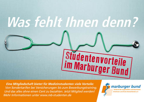 Der Marburger Bund ist die gewerkschaftliche, gesundheits- und berufspolitische Interessenvertretung aller angestellten und beamteten Ärztinnen und Ärzte in Deutschland