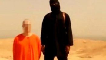 Screenshot eines IS Enthauptungsvideo, das die Enthauptung des US-Fotografen James Foley zeigt