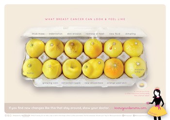 Die Zeichen von Brustkrebs, erklärt mit Zitronen