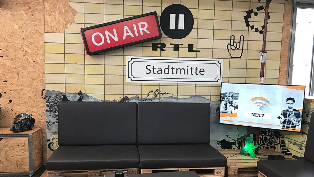 Das Studio der RTL 2 News