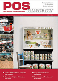 Coverstory für in der renommierten Fachzeitschrift POS-Kompakt über unseren Marken- und Packaging-Relaunch von Alpina