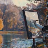 Revolutionäre Innovation: Wie AI, KI das Corporate Design und Branding revolutioniert. Künstliche Intelligenz erstellen innovativ Designprozess für Logo und Brand.