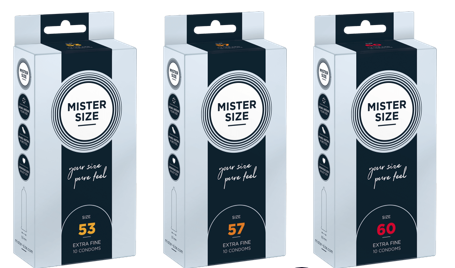 Mister Size Kondome Penis Packaging