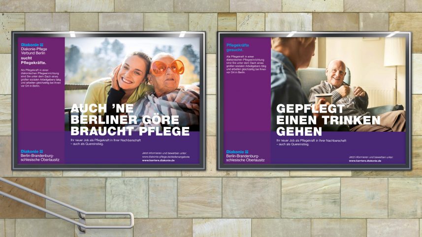 Wenn ein Pflegeanbieter zur Kiez-Marke wird. Mit Berliner Schnauze und lokaler Verwurzelung startete kakoii eine Employer Branding Kampagne für die Pflegeeinrichtungen der Diakonie.