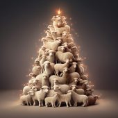 KI-generierte Weihnachtskampagne – as Sheep as it gets ….