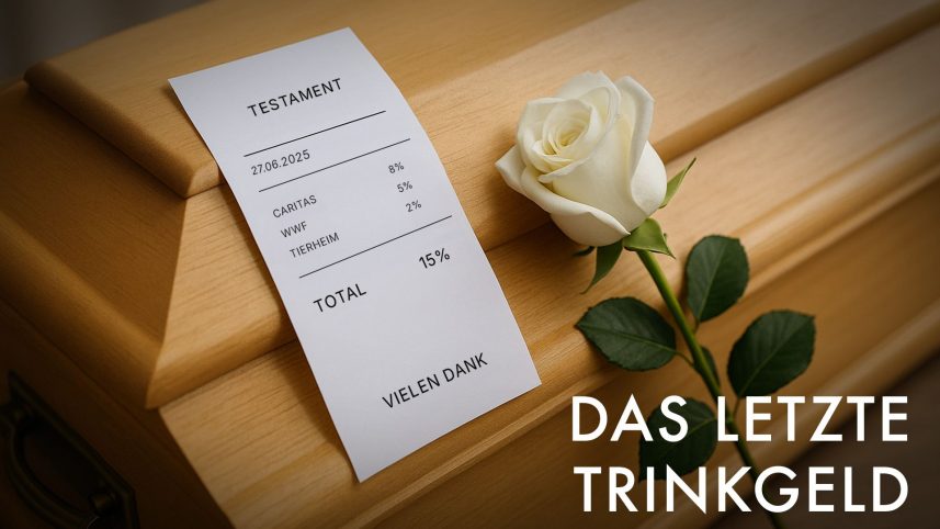 Das letzte Trinkgeld - eine Initiative zum Erbschaftsfundraising